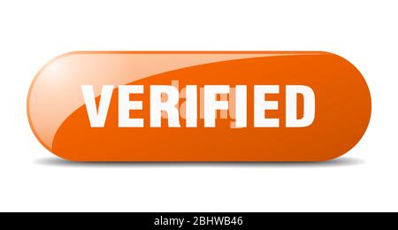 verified button. verified sign. key. push button. Stock Vector
