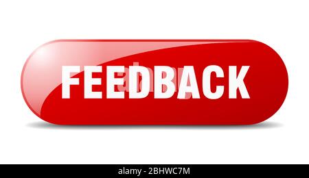 feedback button. feedback sign. key. push button. Stock Vector