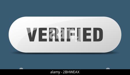 verified button. verified sign. key. push button. Stock Vector