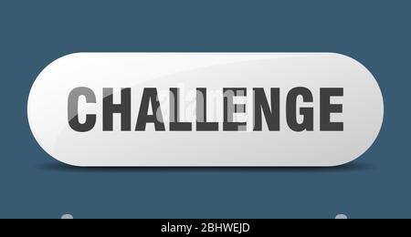challenge button. challenge sign. key. push button. Stock Vector