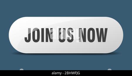 join us now button. join us now sign. key. push button. Stock Vector