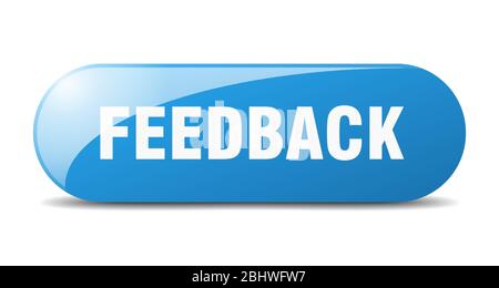 feedback button. feedback sign. key. push button. Stock Vector