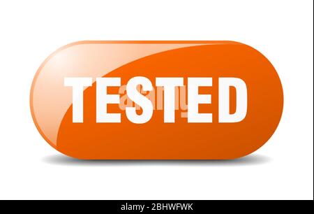 tested button. tested sign. key. push button Stock Vector Image & Art ...