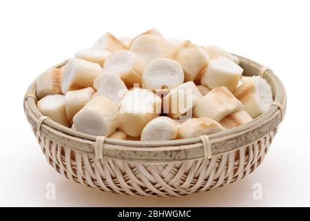 Traditional Japanese food, Fu made with gluten of wheat Stock Photo