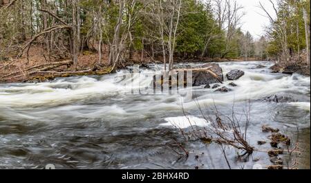 Cordova Falls Conservation Area Belmont Methuen Havelock Ontario Canada in summer Stock Photo