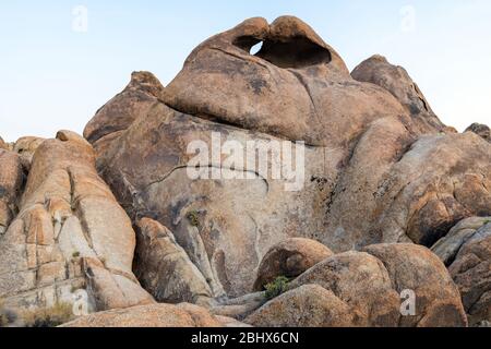 The Heart Arch on the Mobius Arch Trail in the Alabama Hills near Lone Pine, California, USA