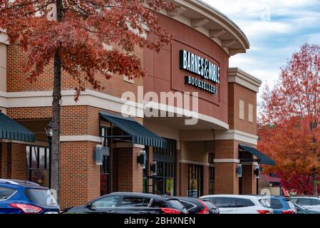 Barnes & Noble bookstore at The Shoppes in Snellville (Metro Atlanta), Georgia. Barnes & Noble is the world's largest bookseller. Stock Photo