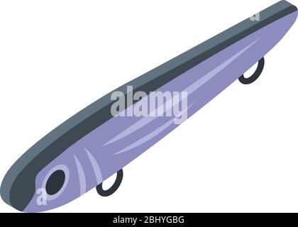 Lure for fish icon, isometric style Stock Vector