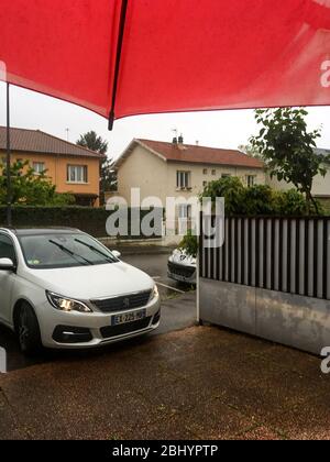 Covid-19 (Coronavirus) crisis: Diary of Confinement, Day 37, Bron, France Stock Photo