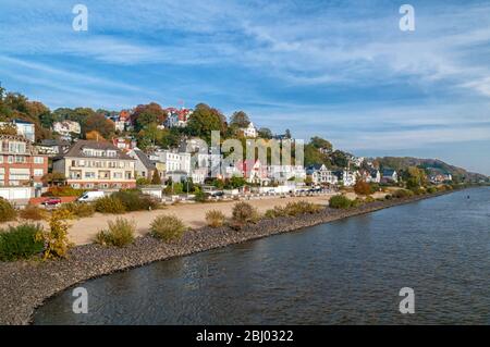 The banks of the Elbe on the Süllberg in Hamburg Blankenese Stock Photo