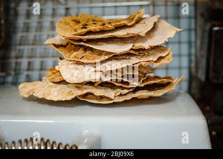Homemade buckwheat crispbread Stock Photo