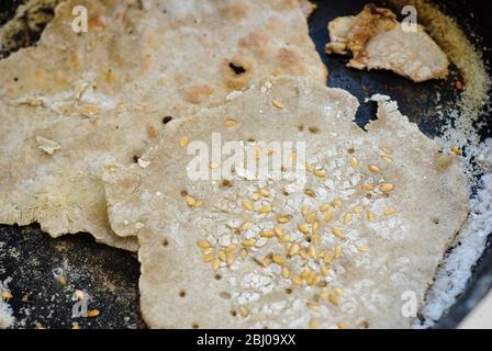 Homemade buckwheat crispbread Stock Photo