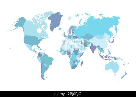 World map made from halftone dot pattern Stock Vector