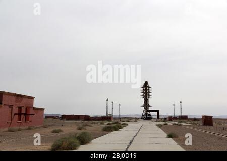 Jiuquan, Jiuquan, China. 28th Apr, 2020. GansuÃ¯Â¼Å'CHINA-On April 24, 1970, at the jiuquan satellite launch center in China with independent development of the long March 1 rocket successfully launched China's first man-made earth satellite ''dongfanghong 1'', China became the Soviet union, the United States, France and Japan after the fifth in the world depend entirely on his own strength successfully launched the artificial earth satellite in the world. The eastern red music from the space resounds all over the world, announcing to the world that China has officially stepped into the space Stock Photo