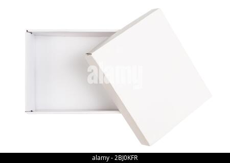 White empty cardboard box Stock Photo