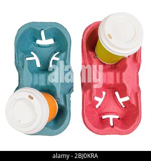 Holder fo take-out coffee Stock Photo