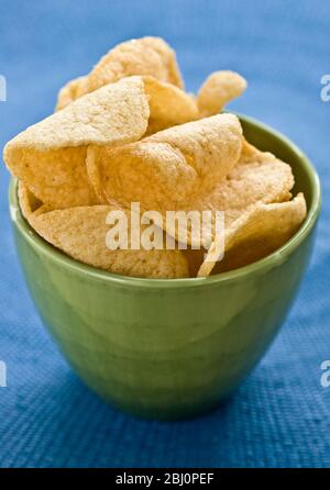 A bowl of fried potato chips with Thai Larb Flavor isolated on white Stock  Photo - Alamy