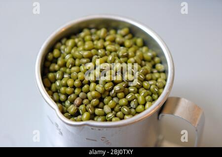 Mung beans in American cup measure -