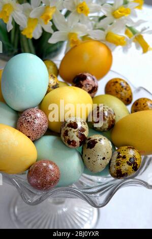 Decorative painted eggs for Easter - Stock Photo