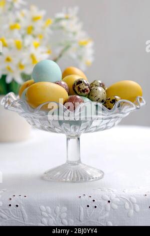 Decorative painted eggs for Easter - Stock Photo