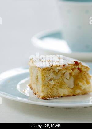 White chocolate and macadamia nut 'Blondie' - Stock Photo