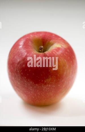 One shiny red eating apple - Stock Photo