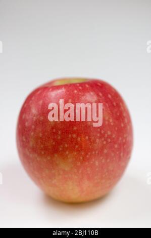 One shiny red eating apple - Stock Photo