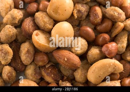 Assorted mixed nuts - - Stock Photo