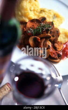 Mushroom omelette - Stock Photo