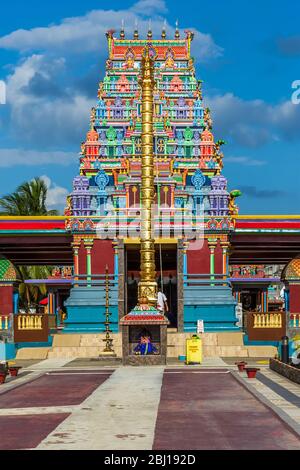 Nadi, Fiji, January 6, 2020: Exterior of the Sri Siva Subramaniya Hindu Temple. Stock Photo