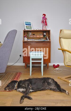 Working from home desk office space UK Stock Photo