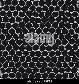 Seamless irregular lines vector mosaic pattern. Abstract chaotic tessellation texture Stock Vector