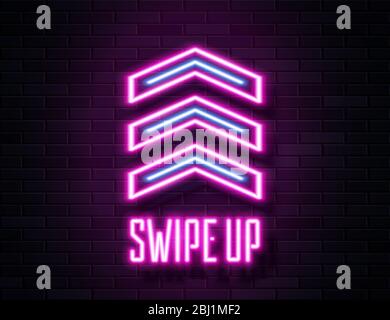 Futuristic Sci Fi Modern Neon Pine Glowing Arrows Frame for Banner on Dark Empty Grunge Concrete Brick Background. Stock Vector