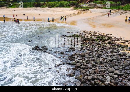 Sinquerim is a village in Bardez, North Goa, India. Sinquerim is famous for its beautiful beach. Stock Photo