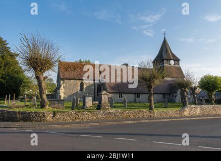 The Church of St Peter and St Paul in King's Somborne, Hampshire, England, UK Stock Photo