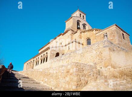 Nuestra Señora del Rivero church. San Esteban de Gormaz, Soria province, Castilla Leon, Spain. Stock Photo