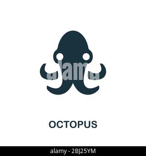 Octopus icon. Simple illustration from seafood collection. Creative ...