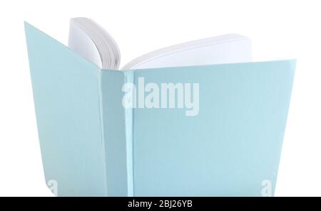 Opened book isolated on white Stock Photo