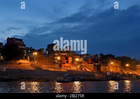 Ghats of Varanasi Stock Photo