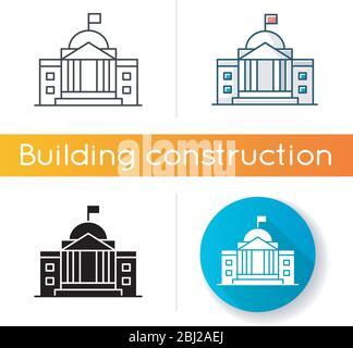 State institution icon Stock Vector