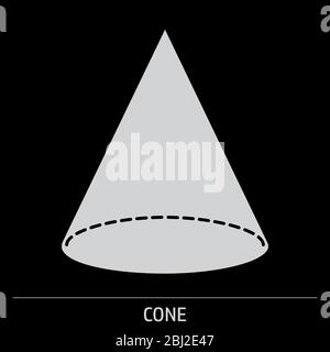 Cone icon illustration Stock Vector