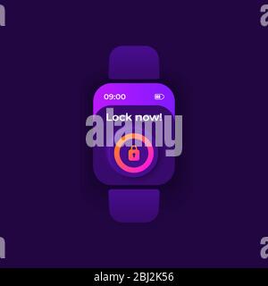 Aplicativo De Modelo De Vetor De Interface De Smartwatch De
