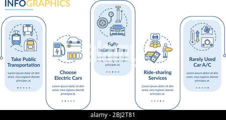 Fuel saving vector infographic template Stock Vector