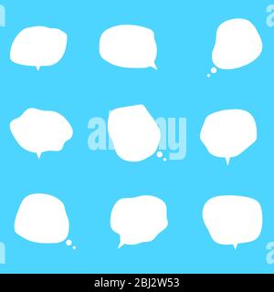 White speech bubbles Stock Vector