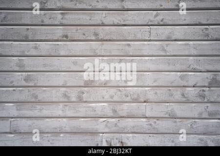 Grey wooden wall. Painted plank pattern of typical scandinavian home exterior Stock Photo