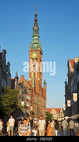 Dluga street in Gdansk. Poland Stock Photo