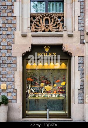 Official Rolex retail store in Barcelona Stock Photo Alamy