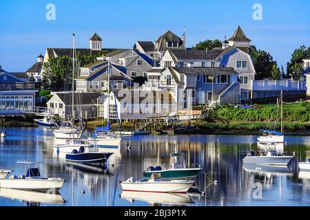 Wychmere Harbour at Harwich on Cape Cod in Massachusetts. Stock Photo