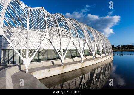 Innovation Science and Technology building at Florida Polytechnic University in Florida. Stock Photo
