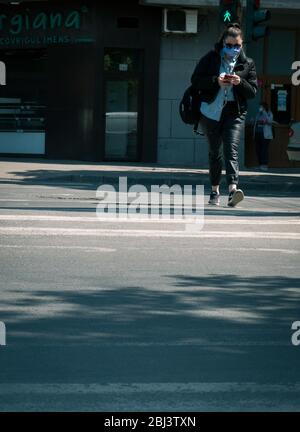 Download A Pedestrian Wearing A Face Mask Walk Past The French Christian Dior Luxury Goods Logo Seen In Hong Kong Stock Photo Alamy Yellowimages Mockups